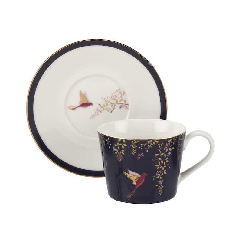 Sara Miller for Portmeirion London Chelsea Teacup and Saucer - 8 oz.