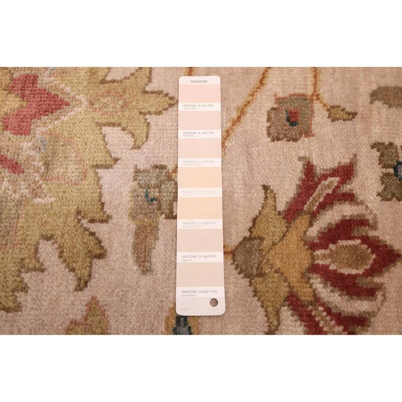 ECARPETGALLERY Hand-knotted Jules Serapi Ivory Wool Rug - 7'11 x 10'1