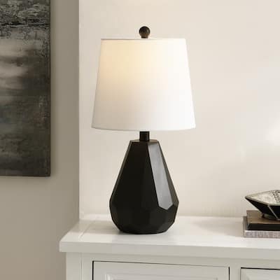 SAFAVIEH Lighting Bernhild 20" Modern & Contemporary Table Lamp - 10" W x 10" D x 20" H - 10Wx10Dx20H