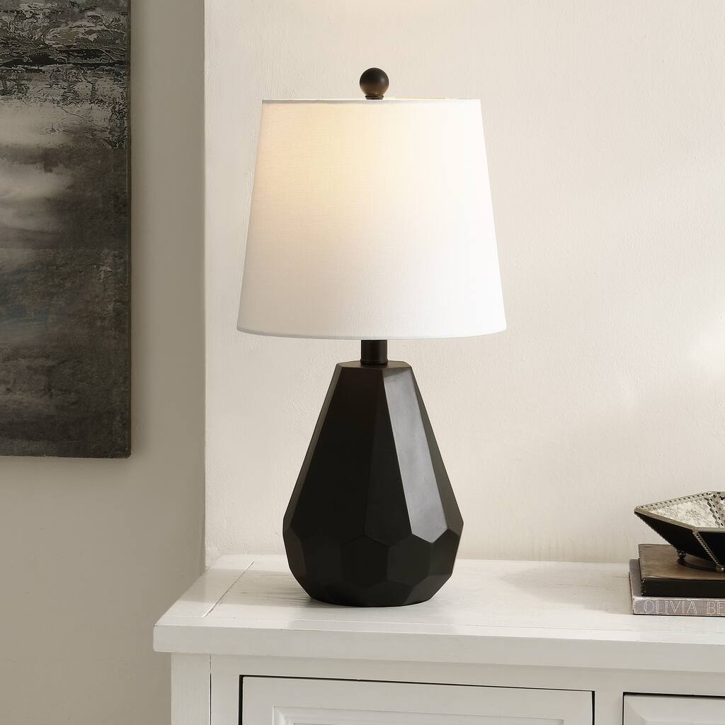 SAFAVIEH Lighting Bernhild 20" Modern & Contemporary Table Lamp - 10" W x 10" D x 20" H - 10Wx10Dx20H
