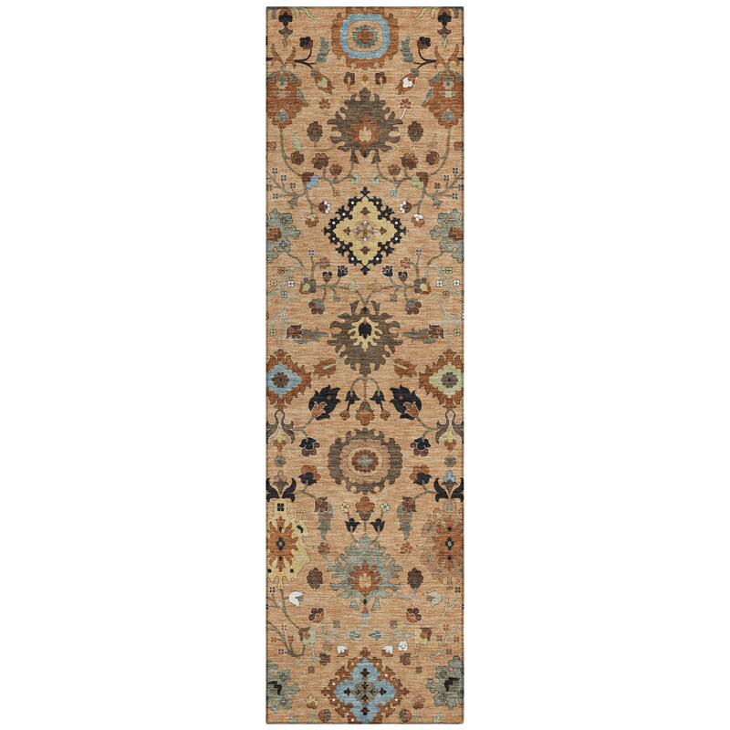 Machine Washable Indoor/ Outdoor Traditional Marci Chantille Rug