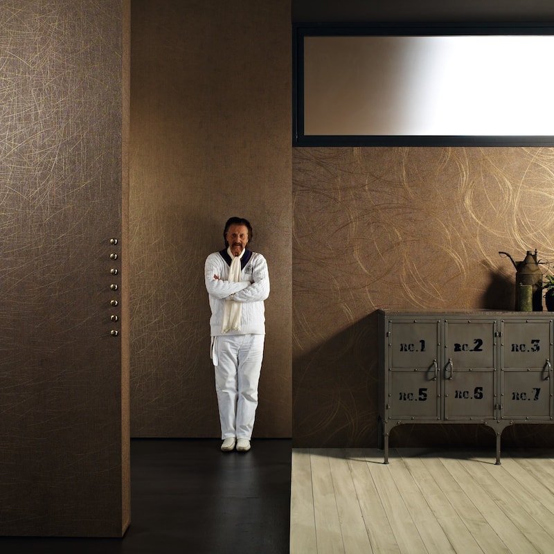 Galerie Wallcoverings Energy Collection Plain Scored Effect Wallpaper Roll