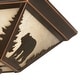 preview thumbnail 10 of 9, Bozeman 14-in W Bronze Rustic Bear Flush Mount Ceiling Light Fixture - 14-in W x 5.75-in H x 14-in D
