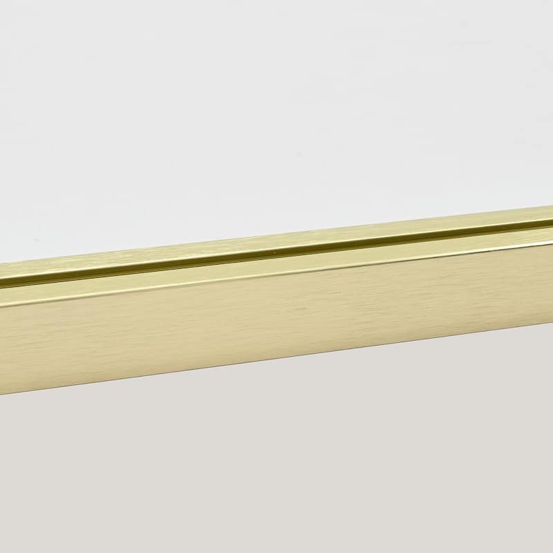 Arcos 34" W x 74" H Framed Fixed Glass Panel