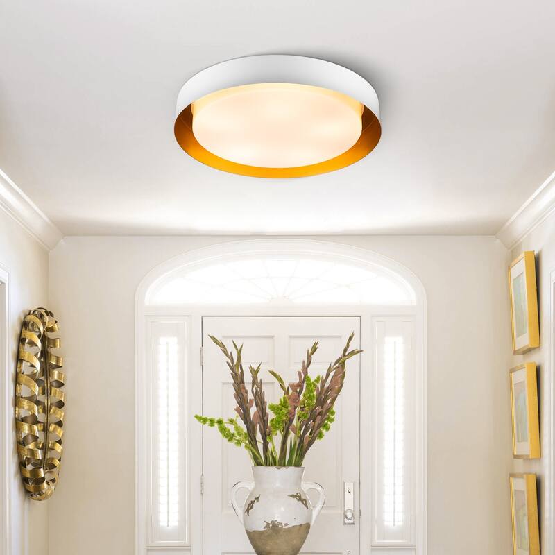 Modern Minimalist Round Drum Flush Mount Ceiling Lights