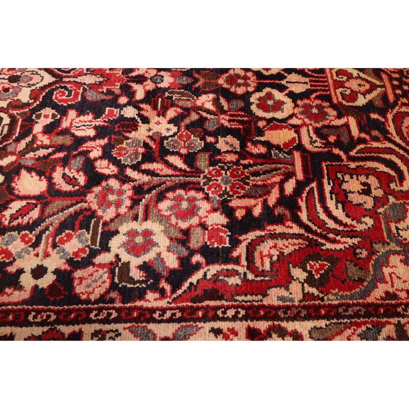 ECARPETGALLERY Hand-knotted Andelz Black, Red Wool Rug - 3'10 x 9'0