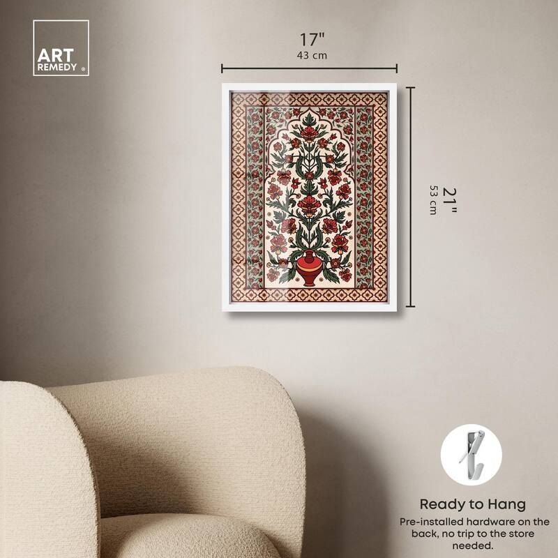 Royal Floral Mat Shadowbox by Art Remedy