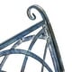 preview thumbnail 13 of 41, SAFAVIEH Ressi Victorian Scroll Iron Outdoor Rocking Bench. - 43 in. W x 33 in. D x 37 in. H