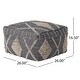 preview thumbnail 26 of 53, Brinket Boho Cube Yarn Pouf by Christopher Knight Home