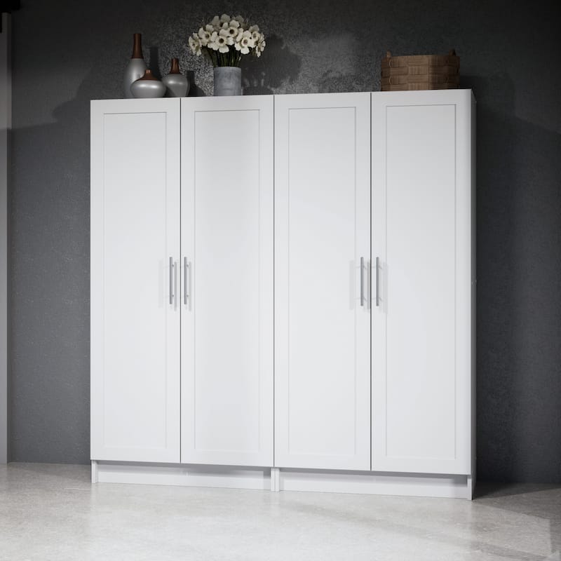 Prepac Elite Accent Cabinet with Panel Doors 16.75" D x 32" W x 65" H - 32 in W x 65 in H x 16.75 in D