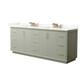 Option Light Green / Giotto Quartz Top / Satin Bronze