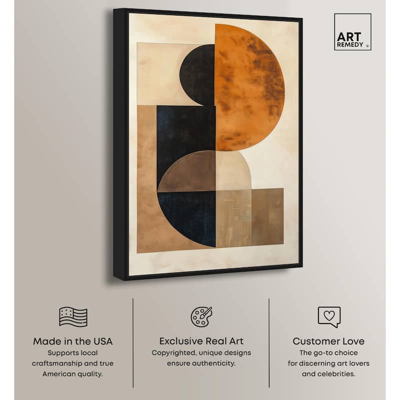 Divided Circle II Canvas by Art Remedy