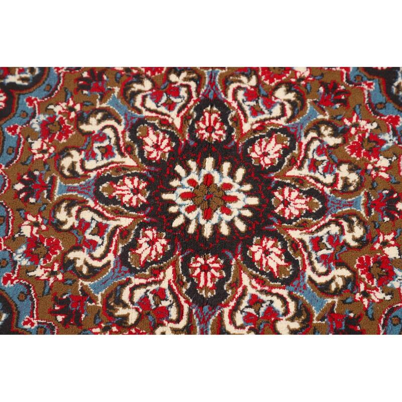 Red Kashan Turkish Area Rug Machine Made Carpet - 9'6" x 12'9"