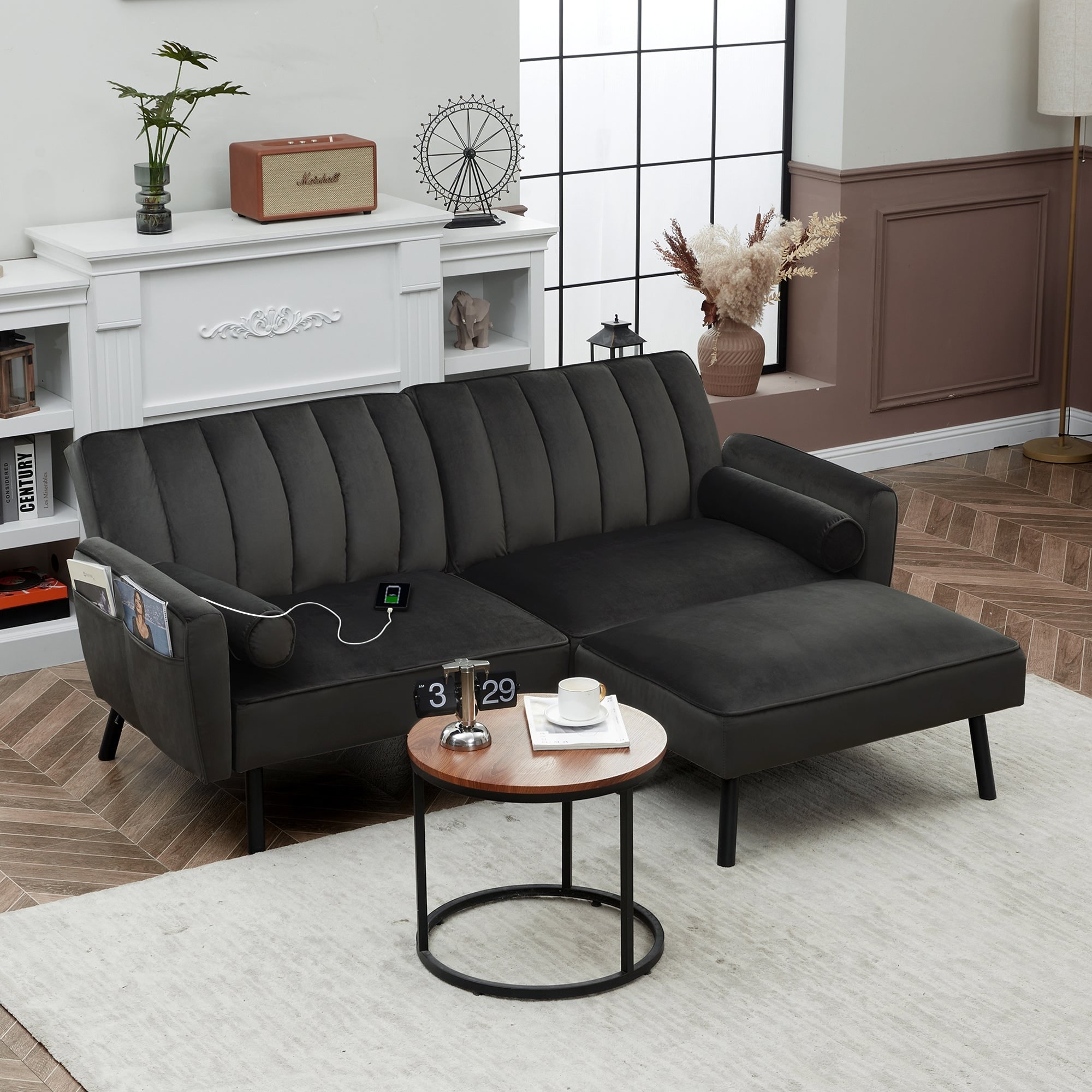 Intex sectional sleeper sofa futon shop living room furniture couch bed loveseat