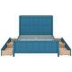 preview thumbnail 18 of 28, Full Storage Bed Frame with Headborad, Drawers, Storage Shelves
