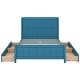 preview thumbnail 8 of 32, Wood Platform Beds Frame Full Size Storage Bed with Storage Shelves Headboard and 4 Drawers, Support Slats, Space Saving Storage