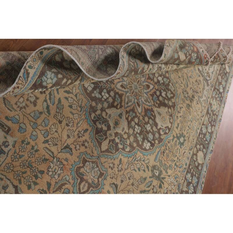 Traditional Tabriz Persian Vintage Area Rug Handmade Wool Carpet - 6'8"x 9'5"