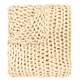 preview thumbnail 10 of 42, Donna Sharp Chunky Knit Throw Cream