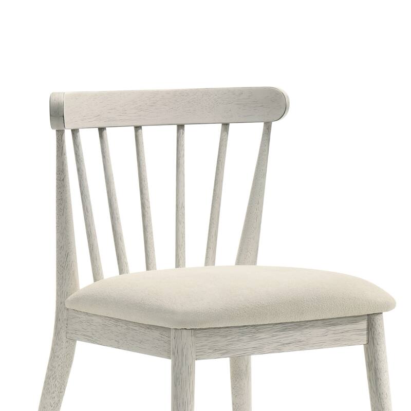 Dining Chair Simple Office Chair Set of 2 Coffee Chair Dressing Chair White Kitchen Chair with Wood Legs