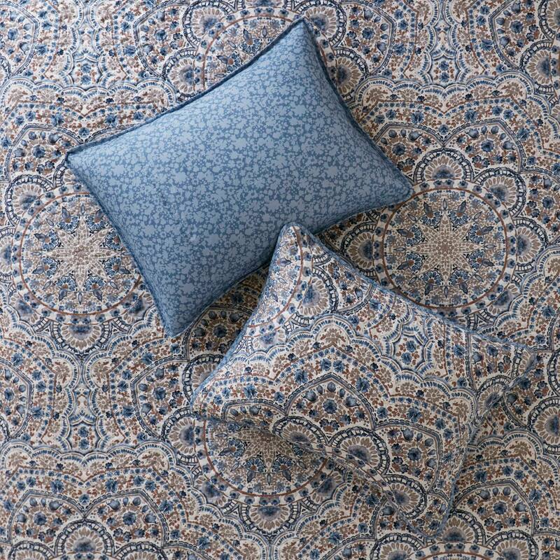 Chelsea Square Valerie Boho Floral Reversible Quilt
