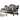 46' X 93' X 50' Silver PU Antique Platinum Upholstery Poly Resin Sofa w6 Pillows - 46' X 93' X 50'