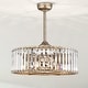 preview thumbnail 1 of 12, Pereder 26-inch Antique Silver 6 Lights 3 Blades Lighted Ceiling Fan with Remote
