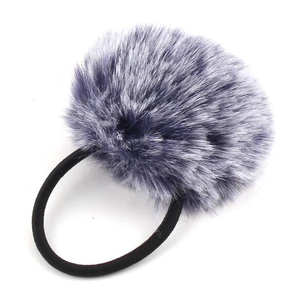 Shop Faux Fur Ball Decor Stretchy Band Diy Hairstyle Ponytail