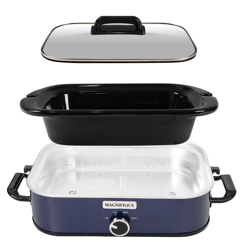 Magnifique 4-Quart Slow Cooker with Casserole Manual Warm Setting