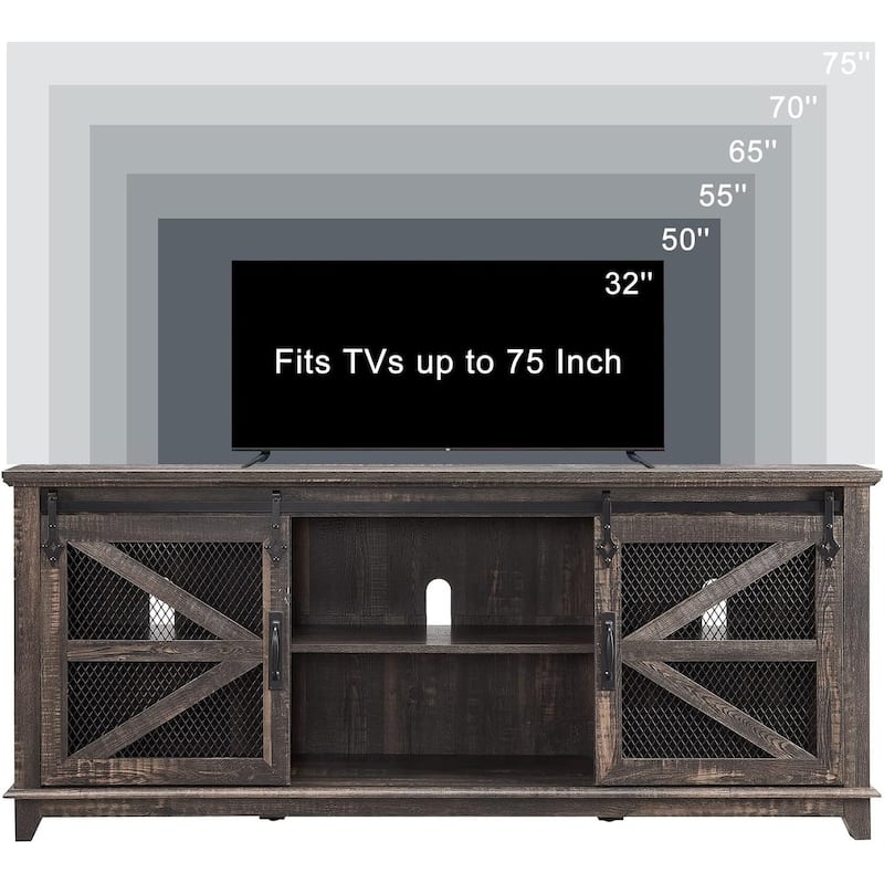 Industrial & Farmhouse TV Stand, Entertainment Center, TV Console