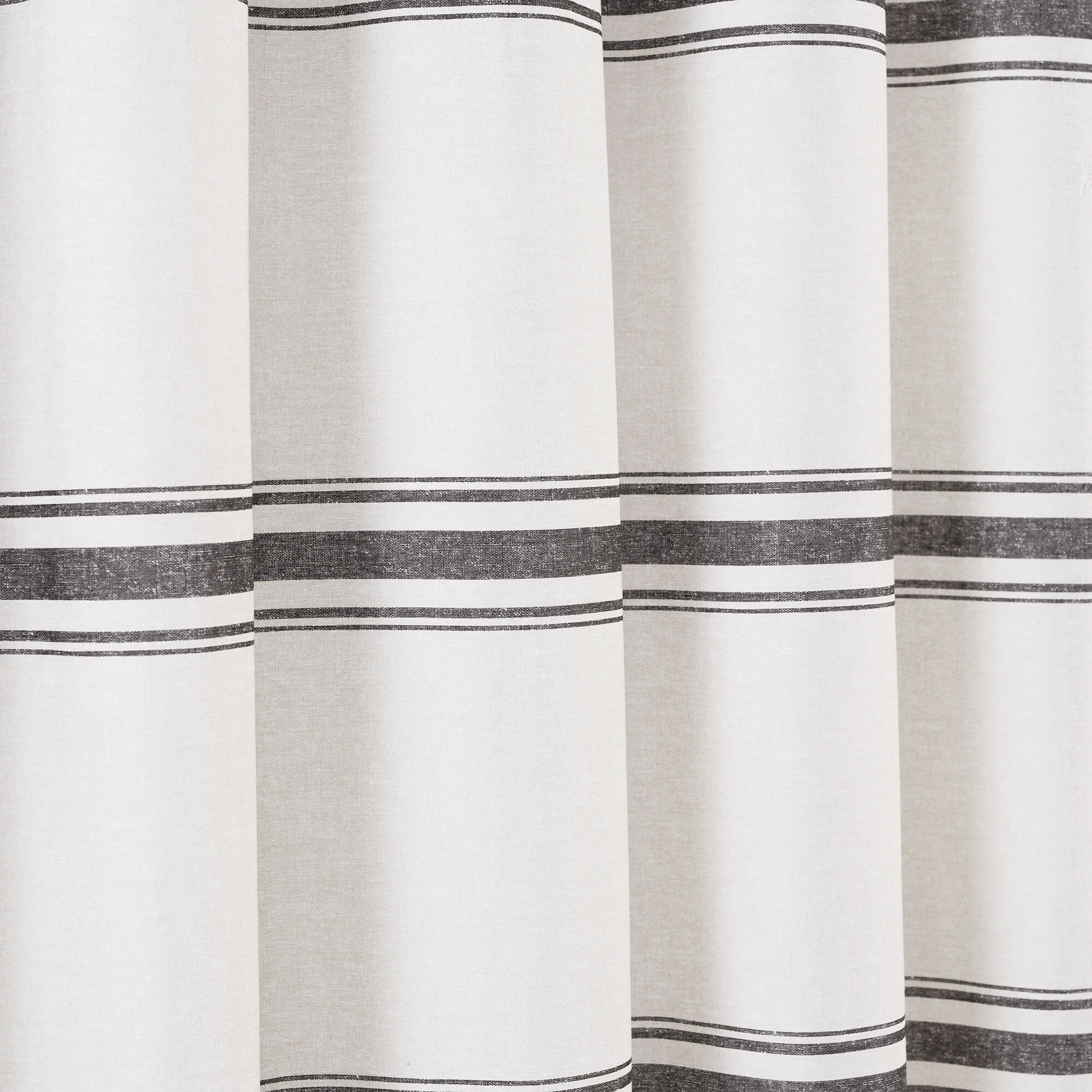 Farmhouse Stripe Shower Curtain by Lush Decor Rustic Bathroom Decor-image