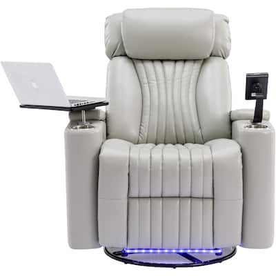 Adjustable Backrest Massage Recliner with lumbar Heating Point and 4 Button Controller and 8 Vibration Points, for Office Etc
