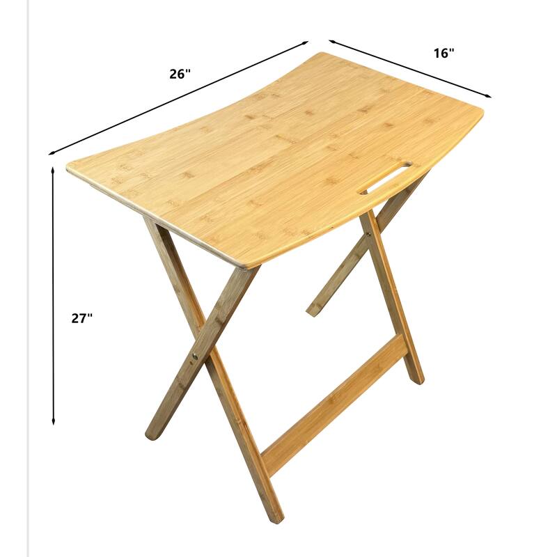 Solid Bamboo Folding Personal Table