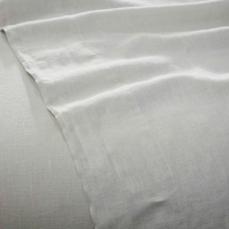 Blue Nile Mills Garment Washed Cotton Linen Blend Deep Pocket Sheet Set