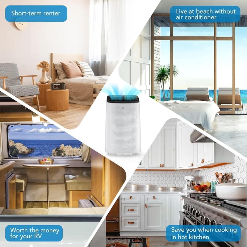 14000 BTU Portable Air Conditioner - Cools Rooms Up to 700 Sq