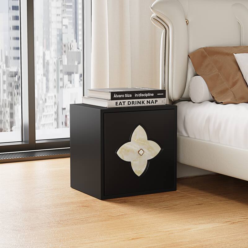 19.6'' W Nightstand With Storage Door