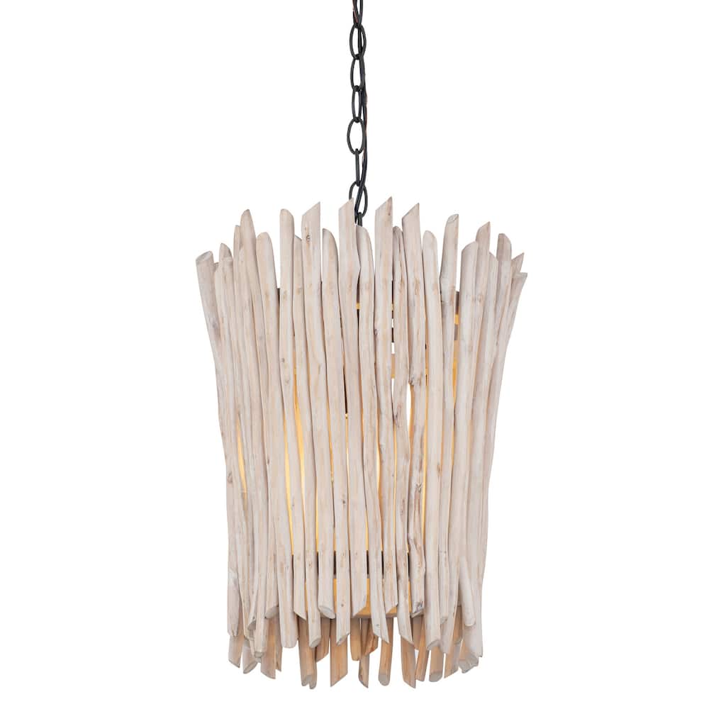 Maxim 22421 Baywood 14" Wide Wood Pendant