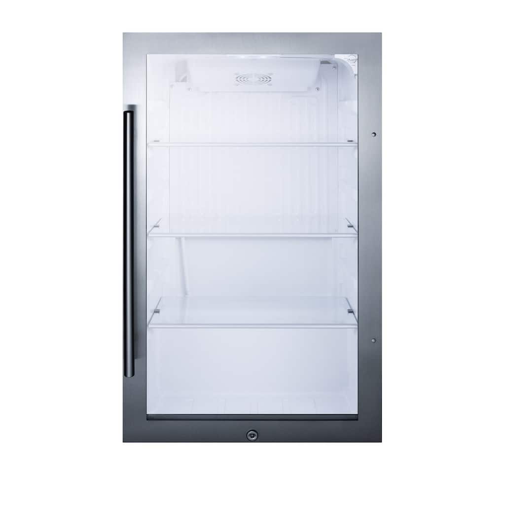 Summit 19 Inch Wide 3.13 Cu. Ft. Beverage Cooler with Adjustable