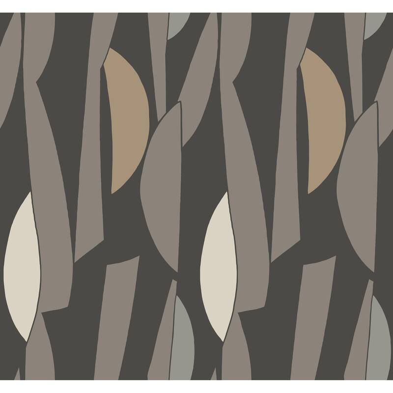 York Wallcoverings Balance Carbon and Graphite Wallpaper