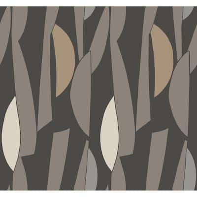 York Wallcoverings Balance Carbon and Graphite Wallpaper
