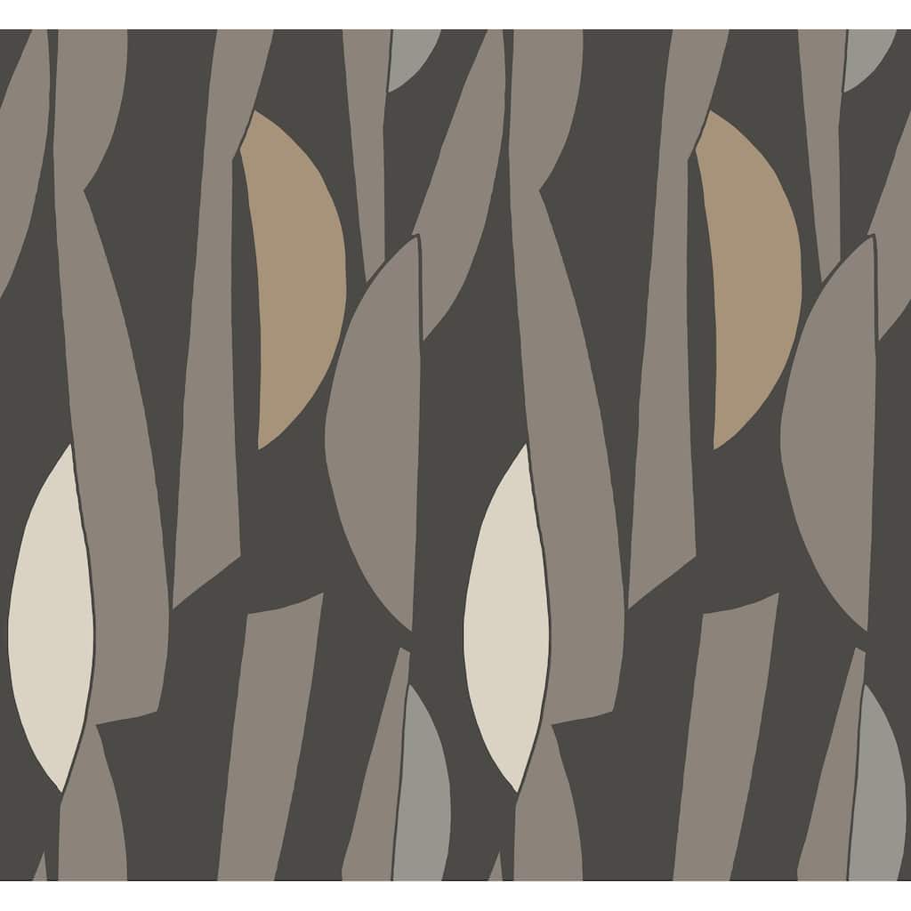 York Wallcoverings Balance Carbon and Graphite Wallpaper