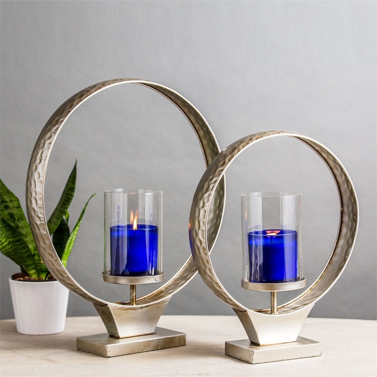 Ring pillar deals candle holder