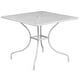 preview thumbnail 15 of 23, 35.5-inch Square Steel 3-piece Patio Table Set with Square Back Chairs
