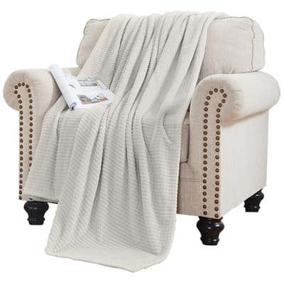 RACHEL Rachel Roy Jacquard Textured Oversized Cozy Throw