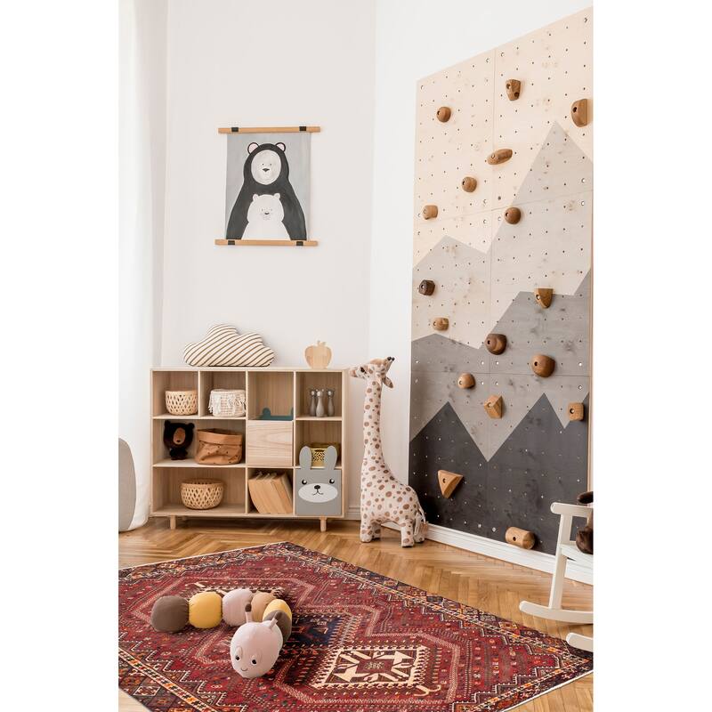 ECARPETGALLERY Hand-knotted Konya Anatolian Red Wool Rug - 6'8 x 9'10