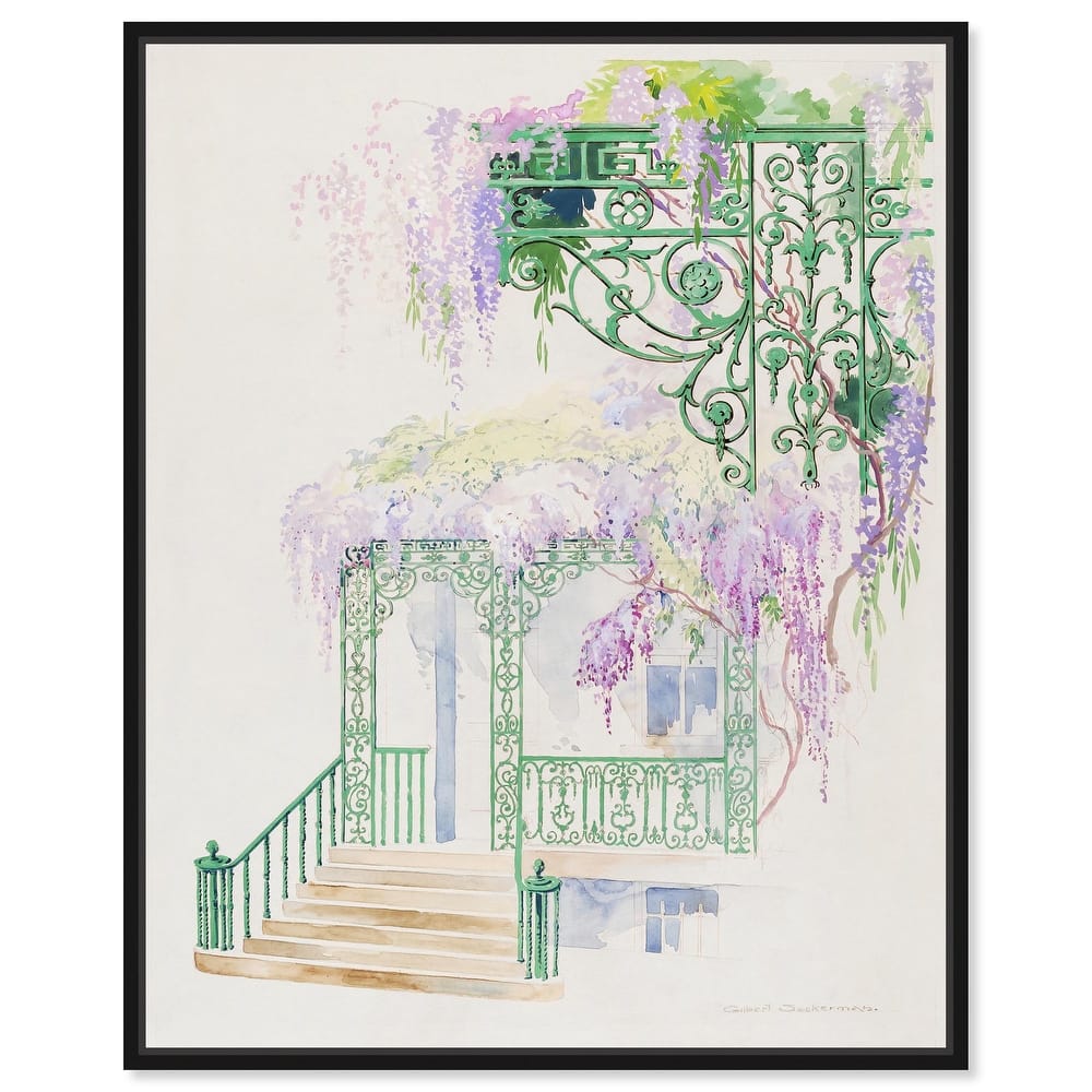 Cast Iron Porch Railing Canvas by Art Remedy