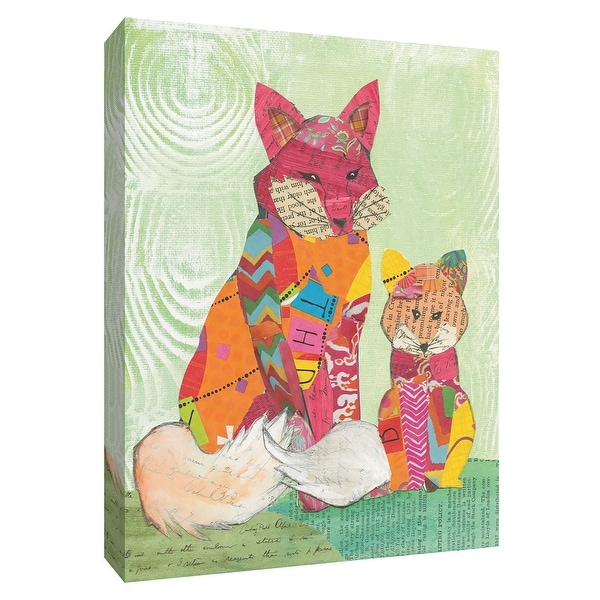 PTM Images 9-154916 PTM Canvas Collection 10" x 8" - "Fox Family" Giclee Foxes Art Print on Canvas
