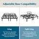preview thumbnail 8 of 17, LUCID Comfort Collection Standard Adjustable Bed Base