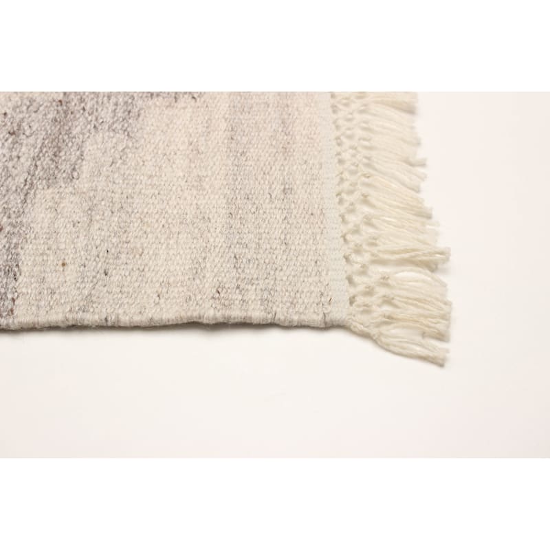 ECARPETGALLERY Flat-Weave Ankara FW Beige Wool Kilim - 5'0 x 8'0