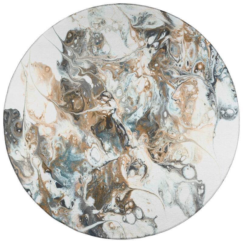 Indoor/ Outdoor Addison Karina Abstract Washable Area Rug