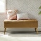 preview thumbnail 34 of 137, HULALA HOME Neptunus Modern 45.5" W Velvet Bedroom Storage Bench for End of Bed with Nailhead Trim